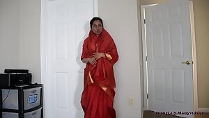 Horny Indian step mother and stepson in law having fun