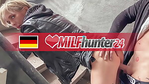 Today, the MILF Hunter fucks skinny MILF Vicky Hundt in an abandoned building & shoots his cum on her face (FULL SCENE)! I banged this MILF from milfhunter24.com!