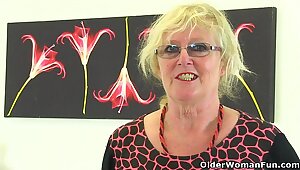 British gilf Claire Knight feels like a to one's liking stuffing