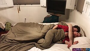 Stepmom shares bed fro stepson - Erin Electra