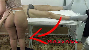 Maid Masseuse anent Big Butt let me Lift her Dress & Fingered her Pussy Dimension she Massaged my Dick !